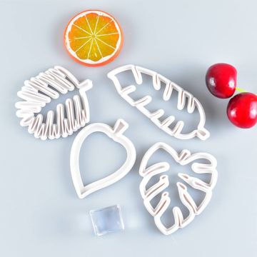 4 Pieces Leaf Fondant Cutter Set