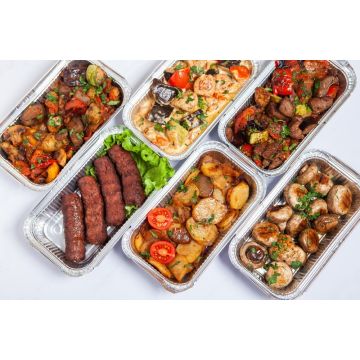 Aluminum Foil Box 1000ml 10 Pcs