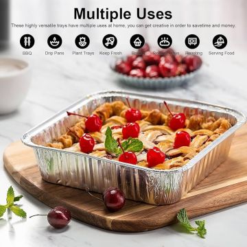 Aluminum Foil Box 250ml 10 Pcs