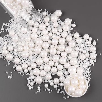 Mix Size Edible White Sugar Ball/ Sprinkle