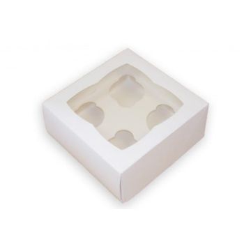 Cup Cake Box 4 Hole