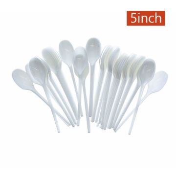 Disposable Plastic Spoon 5 Inch 50 Pcs