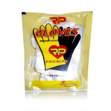 One Time Hand Poly Gloves 100 Pcs Packet