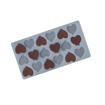 18 Cavities Small Heart Shape Chocolate Topper