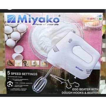 Miyako Egg Beater & Hand Mixer HM-6679 CX With Dough Hooks